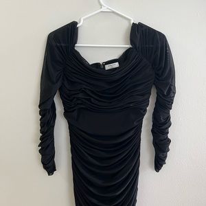 43-Aritzia Babaton Luxor Bodycon ruched mini dress